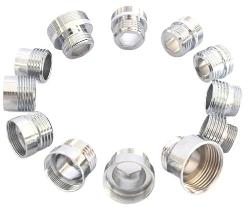 Mässingsblandaradapter 1/2'' hane skruvreducerare raka kopplingar till 16 18 20 22 24 26 28 30 mm köks- och badrumsblandare(4Point Male X F18)