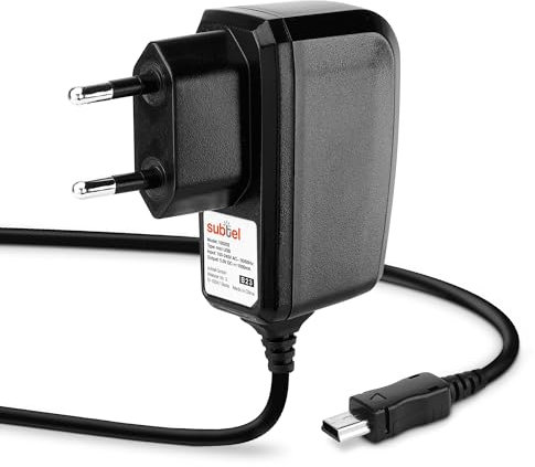 subtel, 5V Ladegerät kompatibel mit Nintendo Wii U Pro Controller Netzteil Mini USB Stecker 1A / 1000mA Stromkabel 1.1m Ladekabel AC Adapter