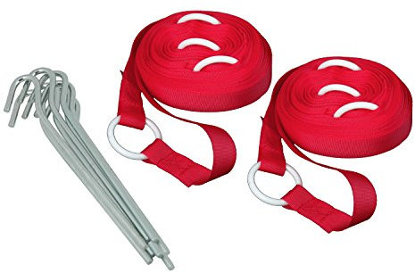 Speedminton® Easy Court Junior Transportables Spielfeld Für Crossminton, Rot, 19,2x19,0x4,0