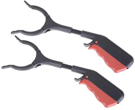ZZDZW 2 Paquetes Pinzas Extensibles Niños,Pinza pequeña Alcanzar Objetos Herramienta de Captura Brazo Más Largo para Recoger Basura, para los Viejos, Discapacitados y Trabajadores Sanitarios