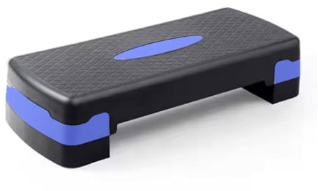 KARAN KING Fitness Stepper for Home & Gym, Cardio, Weights, Yoga, Workout – Adjustable 2 Step Level Heights (10,15 cm) – Perfect Equipment Accessory Set for Fitness Routines (Blue)