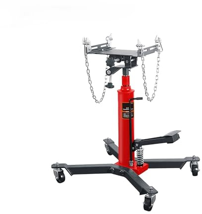 EJUOYO Accessoires pour cric Leve Voiture Outil de Voiture de cric de Transmission Support de cric de boîte de Vitesses de Transmission de 0,5 tonnes avec roulettes pivotantes