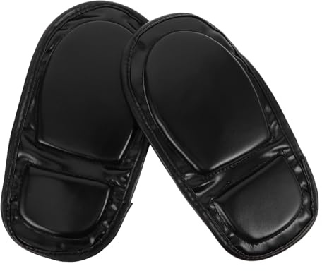 Healeved Kickboxing Foot Guards and Adult Shin Protectors for Martial Arts Sparring – Black Kickboxing Sparring Foot Guard Pair for Taekwondo MMA Training
