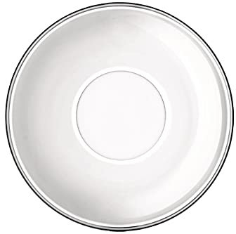 Bormioli Rocco 6 Piece Easy Bar Glass Espresso Saucer Set - Tempered Glass Saucers for Teacups Coffee Mugs - 14cm