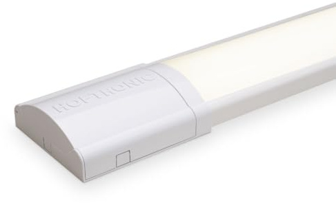 HOFTRONIC - 1-pack LED-Armatur 60 cm 20 W Integrerad rörlampa 4000 K Neutralvitt 2400 lm Superljus 30000 h LED-långljusarmatur 600 x 74 x 25 mm (L x B x H) Takarmaturer garagebelysning