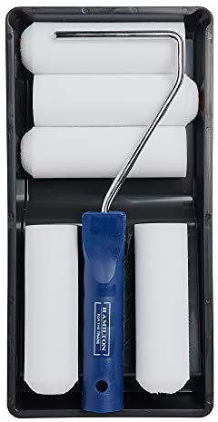 Hamilton 3281631-40 Juego de rodillos, blanco/azul, 4 pulgadas