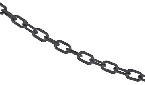 Mr. Chain Plastic Barrier Chain, Slate Gray, 3/4-Inch Link, 25-Foot (00057-25)