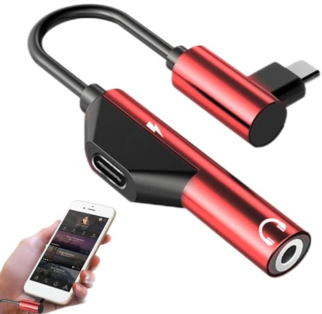 USB C a la toma de auriculares | 2 en 1 USB tipo C a alta resolución de audio AUX de 3.5 mm, cable de audio tipo C compatible con la mayoría de dispositivos USB C para teléfonos inteligentes