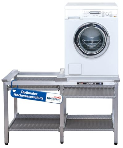 Weise MARA 2 Untergestell für Waschmaschine & Trockner, 70 cm, mit Auszügen