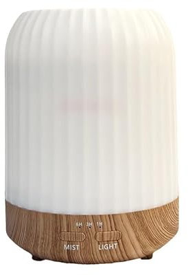 BUOAZR Aroma Diffuser, 250ML Diffuser mit Ätherische Öle, 7 Farben LED, Automatische Abschaltfunktion ohne Wasser, mit 3 Timer Funktion, Ultraschall-Luftbefeuchter für Zuhause Büro Oder Yoga