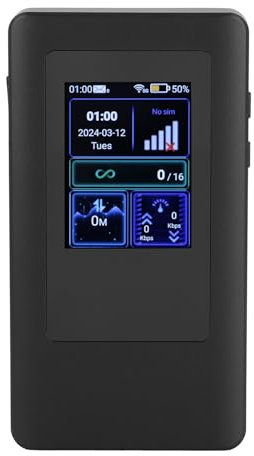 5G-E-Hotspot-Router mit SIM-Autosteckplatz | Dualband-Router-Ports 6 Geräte | 4400-mAh für Tragbare Konnektivität | MTK MT6833 P | Ideal für Reisen und den Heimgebrauch