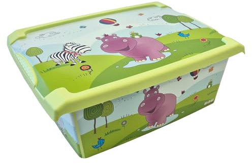 1 scatola giocattolo per giocattoli Fashion Box da 10 l, colore verde