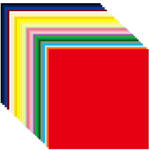 Coloured Cardstock - 11.6 x 11.6 100 Sheets Multicoloured Card Paper 25 Colors 180gsm Coloured Card for Scrapbooking, Cards Making, School Projects Making Supplies and Craft Supplies