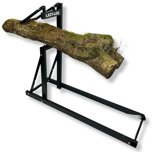 Steel Saw Horse Ground Spikes for Stability | Sturdy Log Cutting Stand | Heavy Duty Loggers Mate Sawhorse | Foldable Durable Log Holder for Efficient Logging | Holds Branches, Timber, Firewood, Fence