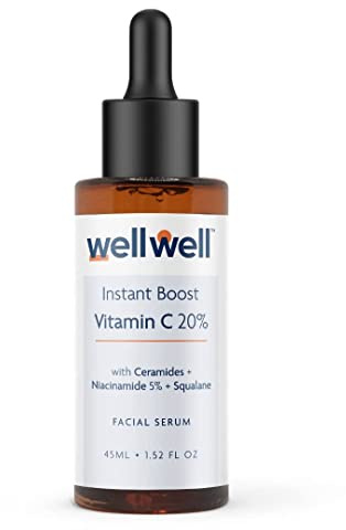 Vitamin C 20% Pure Ethyl Ascorbic Serum + Niacinamide 5%, Ceramides & Squalane 45ml Brightening, Hydrating, Anti-Aging, Sun Damage For all skin types