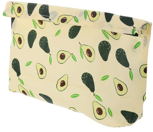 Garneck Bolsa Reutilizable de Conservación de Alimentos de Algodón Cera de Abejas Tamaño Mediano Color Aguacate Lavable y Ecológica para Almacenamiento de Frutas y Bocadillos