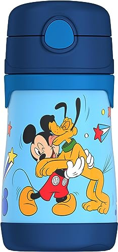 Thermos Mickey Mouse 10oz Stainless Steel Vacuum Insulated Bottle with Straw