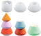 TREABEAR Confezione da 3 stampi per albero di Natale fai da te in silicone per candele, stampi in gesso per colata, candele divise