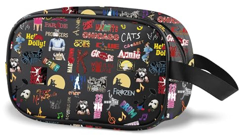 Musical Theatre Gift Musical Theater Shows Icons Clear Makeup Bag Drama Enthusiast Gift (Musical Cbag EU)