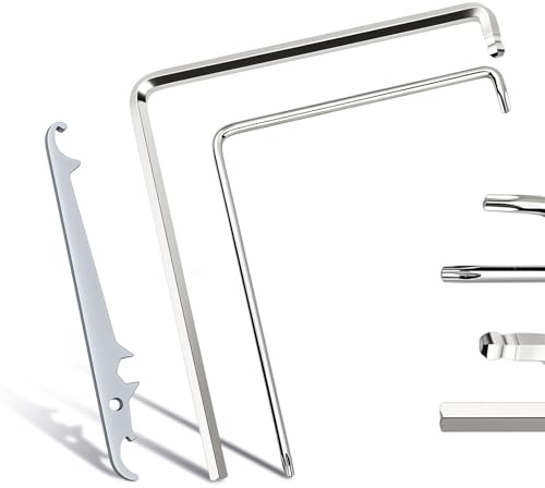 Folzirt 3 Stück hochwertiger Stahl Fenster Einstellwerkzeug Set(2 Fenster Einstellschlüssel und 1 Ecklagerschlüssel) für Fenster & Türen, Fensterbeschläge Ersatzteile