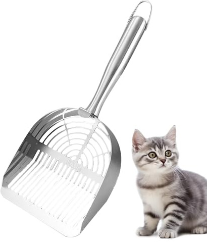 Kattskopa, 2-i-1 ergonomisk husdjursbajs-skopa | Kattunge-bajs-spade - för hundar katter kattunge valp flera husdjur hushåll inomhus vardagsrum veterinär