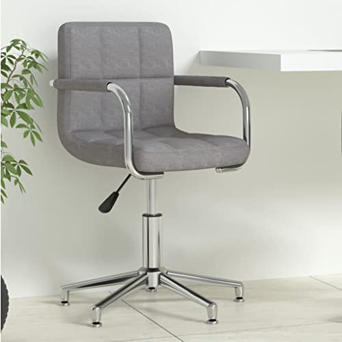 Owoxanthellate Chaise de bureau pivotante ergonomique en tissu avec vérin à gaz - Hauteur réglable - 48 x 47 x 74,5 à 88,5 cm - Design moderne - Pour la maison, le bureau de jeu
