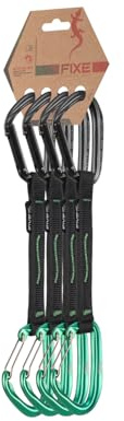 FIXE – Cinta Exprés Puput Mix para Escalada Deportiva y Vías Largas – Mosquetón Puput + Puput Wire – Ligera, Estable y Fluida – 18 cm