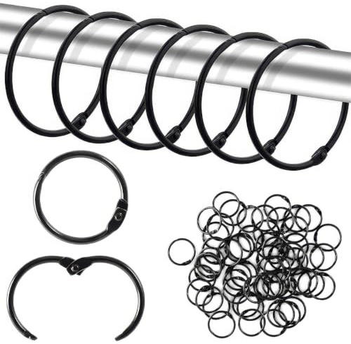 40 Piezas Anillos de Cortina, Diámetro de 32 mm, Argollas para Cortinas