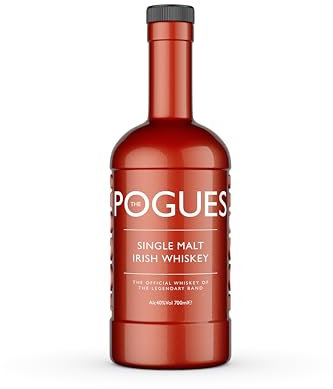 The Pogues Single Malt Irish Whiskey 70cl | 40% |Aged in double-charred ex-bourbon cask | Smooth vanilla notes, giving wonderful fruit and nutty aromas
