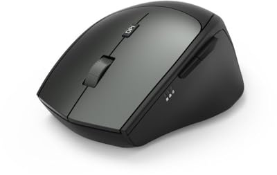 Hama, MW-600 Funk-Maus mit USB-C und USB-A (PC Maus kabellos mit 6 Tasten, leise, optische Maus mit 1000/1500/2000/2400 dpi), Multi Device Mouse schwarz