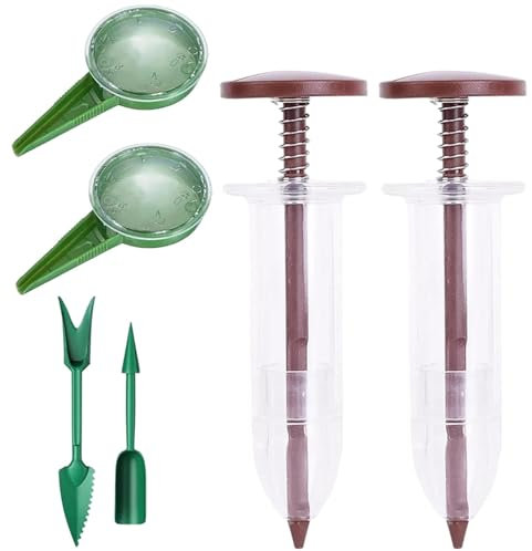 Dispenser per semi, super seminatore, 6 pezzi, strumento per piantine manuali da giardinaggio, strumento per semina, semina portatile, semina per semina orticola, forniture per giardinaggio
