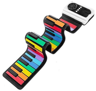 49 Keys Portable Flexible Digital Keyboard Compatible USB Out Rainbow Keys Gift!