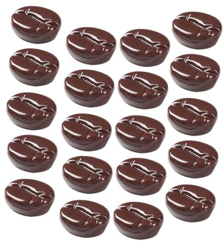 VICASKY 25pcs Realistic Artificial Coffee Beans Imitation Beans Home Decor Fake for Photography Props Creative Diy Accessory