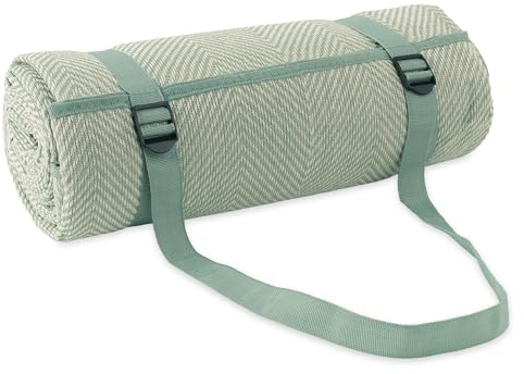Paco Home Picknickdecke Outdoor wasserdicht - Faltbar & leicht, Sand- & schmutzabweisend - Stranddecke Camping Garten Festival Decke, Farbe:Grün, Größe:200x300cm