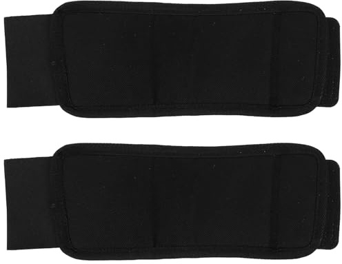 GRIRIW Protectores para Patas de Caballo 2 Piezas Negras, Funda Protectora Transpirable para Botas Equitación, Vendaje Protector Resistente para Cuidado y Protección de Cascos en Uso