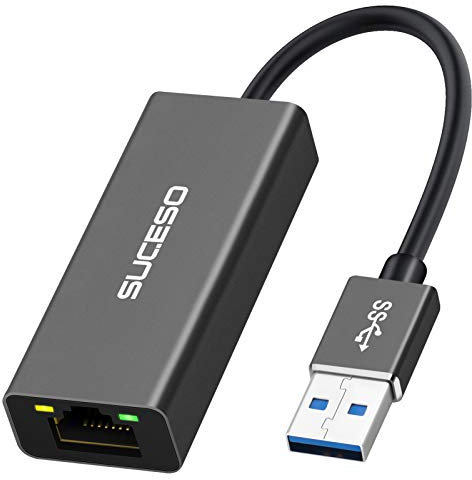 SUCESO USB Ethernet Adapter USB 3.0 to RJ45 1000Mbps Gigabit LAN Network Adapter Gigabit Ethernet Adaptor Compatible with MacBook, PC, Surface, Chromebook, Windows 7/8/10/11, XP, Mac, Vista, Linux etc