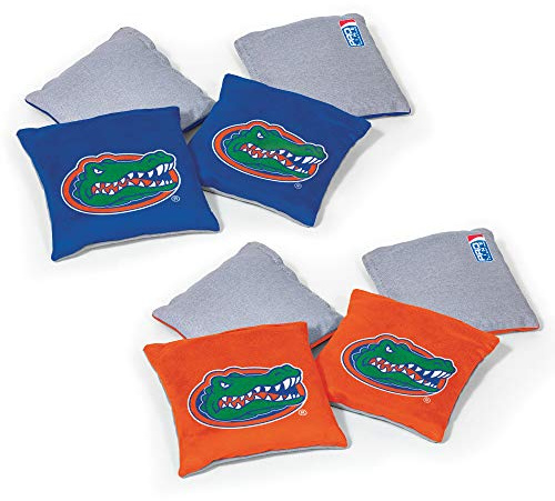 Wild Sports NCAA Florida Gators 8pk Dual Sided Bean Bags, Team Color
