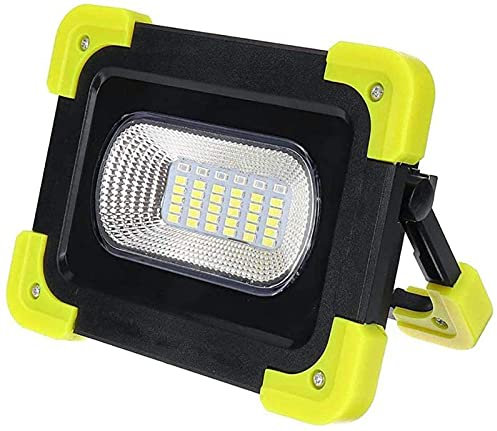 EMASHIRLEY Portable Led Work Lights Rechargeable Camping Lamp, Solar Spotlight Floodlight 4 Brightness Modes 6000mah Outdoor Spotlight, Spotlight Emergency Lamp for Workshop Construction Site