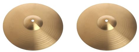 Mauedest 2 x Crash-Becken für Jazz Drum, aus Legierung, für Drummer, Größe: 30,5 cm (12 )