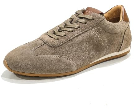 Zapato Casual de cordoneras de Serraje, con Suela de Goma - SA701-004 para: Mujer Color: Taupe Talla: 36