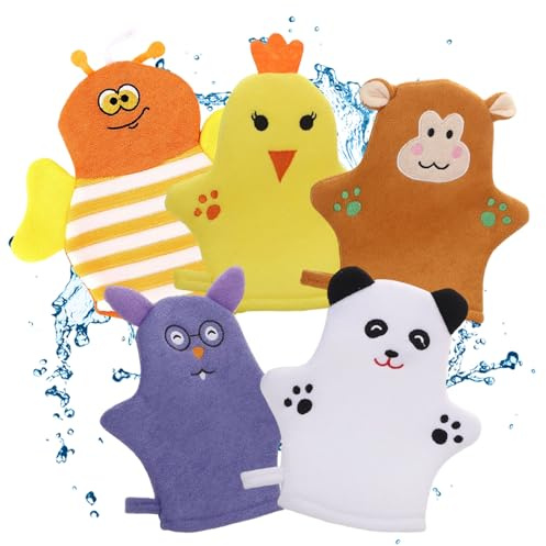 Gants Pour Le Bain 5 Pièces Réutilisable Antidérapant Accessoire