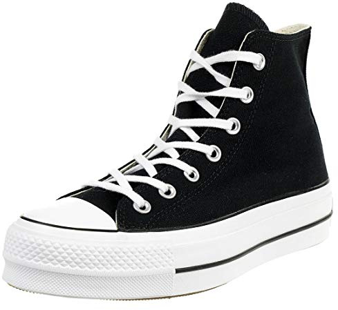 Converse Chuck Taylor All Star Lift Canvas Hi Sneakers Kvinnor Svart Höga Sneakers Shoes