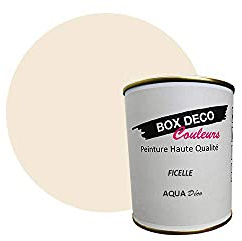 BOX DECO COLORES Pintura de pared acrílica con aspecto mate Aqua Deco – 750 ml, color beige