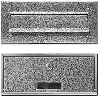 Boîte aux lettres à encastrer en acier inoxydable (argent vieilli)