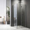 Duschkabine Eckig, 100x70x195cm Duschabtrennung Drehfalttür 70x100 Falttür Eckeinstieg Drehfalttür 180° Dusche Duschkabine Eckig 6mm NANO Glas Höhe 195cm