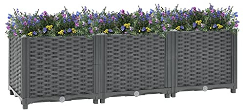 INLIFE Hochbeet 120x40x38 cm Polypropylen-0403