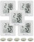 KETOTEK 5 Pack Room Thermometer Indoor Hygrometer Digital Mini Humidity Meter Temperature Monitor with Climate Indicator for Baby Room Greenhouse