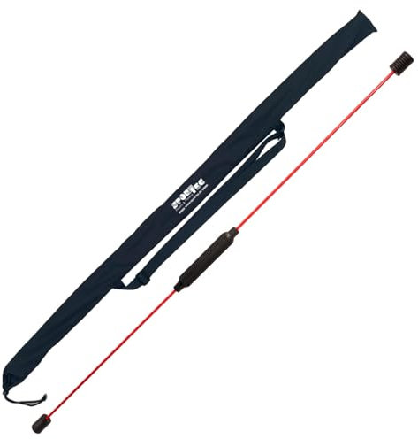 Sport-Tec Schwingstab, 160 cm inkl. Sport-Tec Tasche rot/schwarz