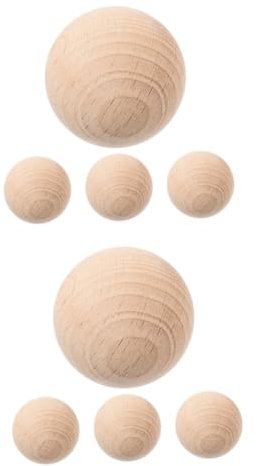 Toddmomy 8 STK Krocket Boccia Am Strand Outdoor- Und Familie Boccia-Spiel Boccia Spielen Outdoor-sportbälle Tragbares Rollen Vintage-Spielzeug Kind Golf Draussen Holz