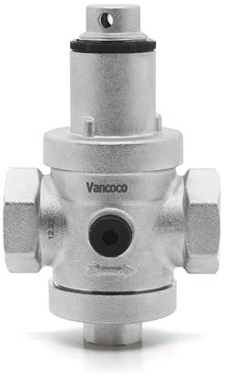 VANCOCO DN25 Réducteur de Pression d'eau 1, Chauffe-eau Réglable en Laiton